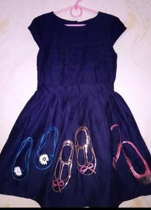 Платье платье девочке 4-6 лет туфельки