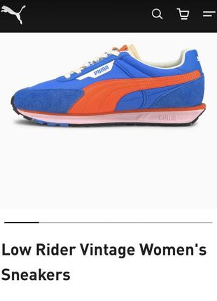 Кроссовки puma rider vintage 38-38.5р пума новые оригинал usa9 фото