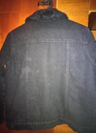 Черная джинсовая куртка,джинсы в подарок тренд2 фото