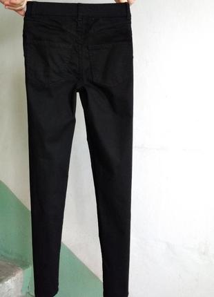 Р 6 / 40-42 стильные базовые черные джинсы штаны брюки джеггинсы легкие стрейчевые new look2 фото
