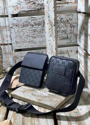 Сумочка шкіряна в стилі gucci