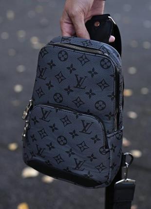 Сумка слинг кожаная 5