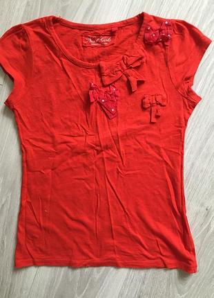 Красная футболка next