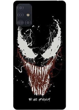 Силіконовий чохол бампер для samsung a51 з малюнком веном venom