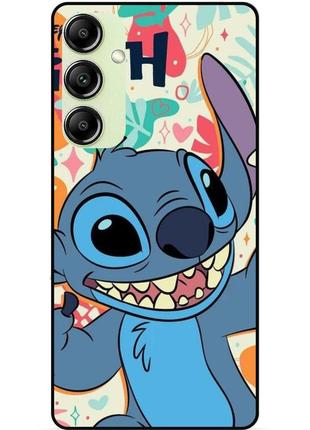 Чехол силиконовый бампер для samsung a34 с рисунком stitch стич