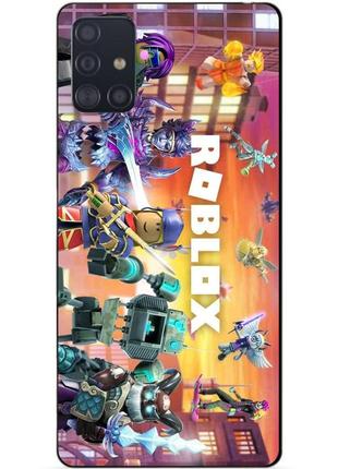 Силіконовий чохол бампер для samsung a51 з картинкою роблокс roblox