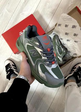 Кроссовки new balance 530 green silver