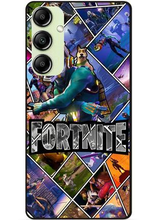 Чехол силиконовый бампер для samsung m13 с картинкой фортнайт fortnite