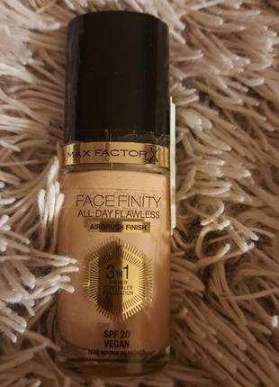 Тональный крем max factor facefinity all day flawless 3in1 foundation no45 warm almond 30 мл4 фото