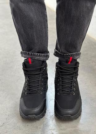 Ботинки мужские зимние черные6 фото