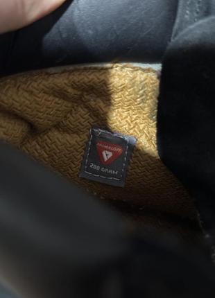 Ботинки timeberland тимберленд черные кожаные термо зимние7 фото