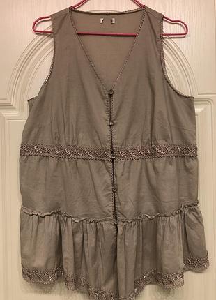 Блузка світло-кавового кольору