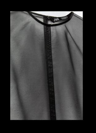 Блуза zara из органзы6 фото