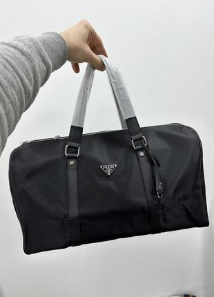 💎 prada re-nylon and brushed leather duffel bag 20x20x20