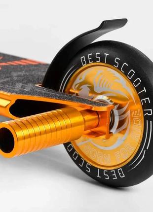 Самокат трюковий 23015 best scooter (4) hic-система, пегі, алюмінієвий диск і дека, анодирована покраска,6 фото