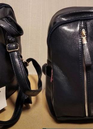 Женский рюкзак городской – темно синий2 фото