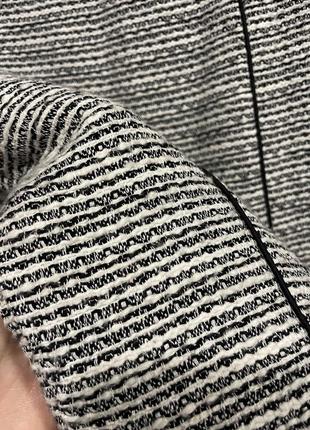 Твидовая мини юбка черно белая качественная h&m4 фото