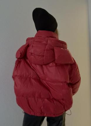 Пуховая куртка oversize, лёгкая и тёплая7 фото