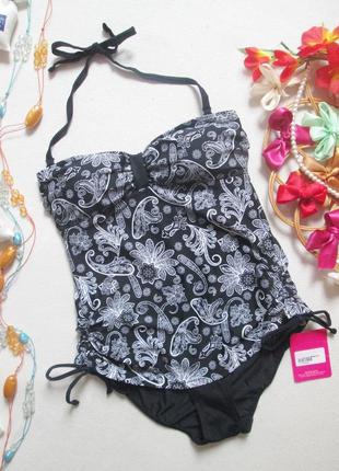 Суперовый слитный купальник принт пейсли pink boutique 01-24💜🍹💜