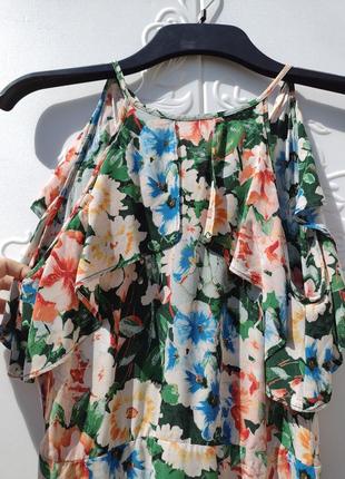 Красивое цветочное летнее платье zara8 фото