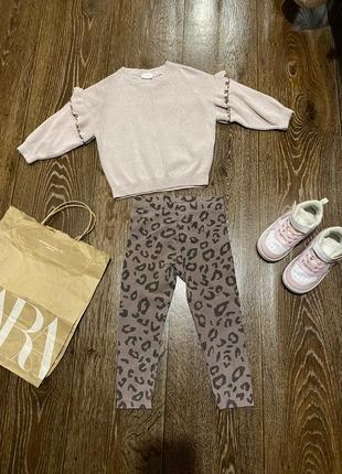 Набір дівчинці светр світшот zara та лосіни next