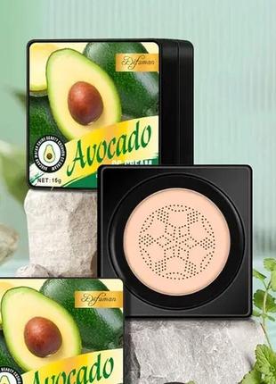 Кушон для обличча з екстрактом авокадо zozu avocado cushon cream, 15 грам, 01- натуральний беж