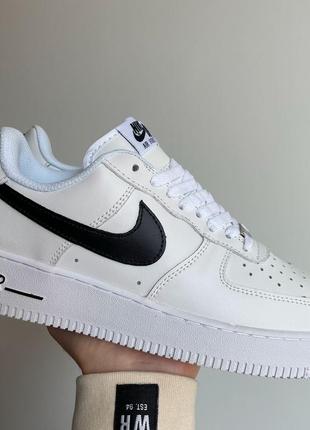 Женские кроссовки nike air force 1 white black 2#найк7 фото