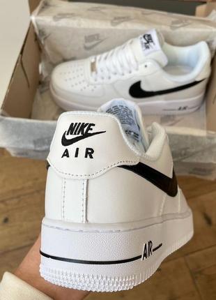 Женские кроссовки nike air force 1 white black 2#найк6 фото