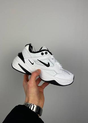 Женские кроссовки nike m2k tekno white black#найк