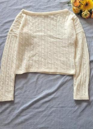 Джемпер новый пуловер свитер кроп1 фото