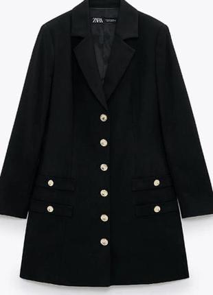 Стильная шерстяное пальто пиджак зара блэйзер 70% шерсть ланы размер л7 фото