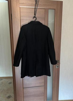 Стильная шерстяное пальто пиджак зара блэйзер 70% шерсть ланы размер л8 фото