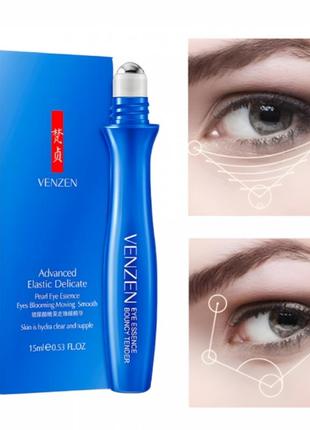 Ролер – сироватка для шкіри навколо очей veze eye essence hyaluronic acid, з екстрактом перлів та кофеїном, 15 мл