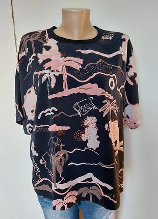 Cтильна блуза ,футболка,оверсайз,принт,monki