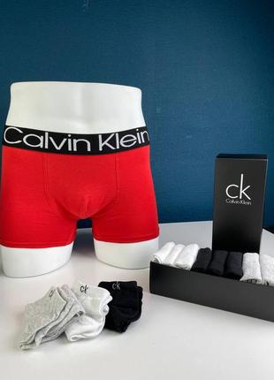 Чоловічі труси боксери в стилі calvin klein набір 5 шт6 фото