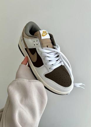 Найк данкл ловля nike sb dunkl low "teddy bear brown 2.0"5 фото