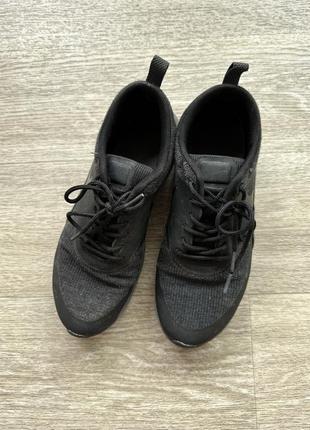 Черные кроссовки спортивные унисекс nike air max thea premium5 фото