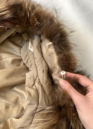 Куртка с натуральным мехом пальто3 фото