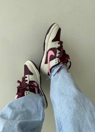 Nike sb low «&nbsp;burgundy / cream&nbsp;» premium2 фото