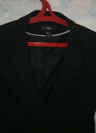 Пиджак черный классический размер 44/46 -м2 фото