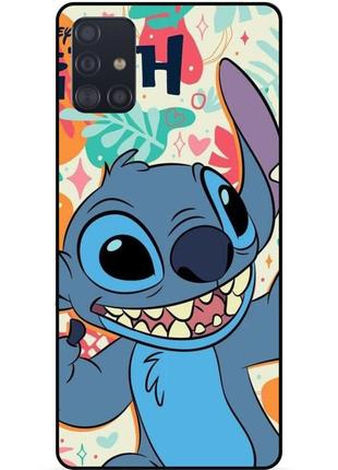 Силіконовий бампер чохол для samsung a51 з малюнком stitch стіч