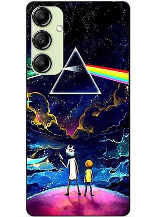 Чехол силиконовый бампер для samsung m13 с рисунком рик и морти rick and morty