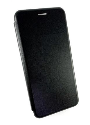 Чехол книжка для samsung a8 plus 2018, a730 противоударный боковой luxo wallet черный