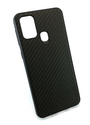 Чохол для samsung galaxy m31, m315 накладка силіконовий бампер протиударний carbon case чорний