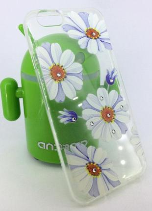 Чехол для iphone 6 6s накладка бампер силиконовый противоударный flowers