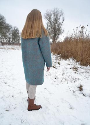 Пальто шерсть утеплене зима український бренд3 фото