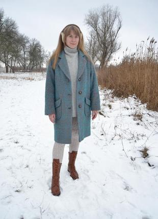 Пальто шерсть утеплене зима український бренд4 фото