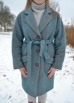 Пальто шерсть утеплене зима український бренд6 фото