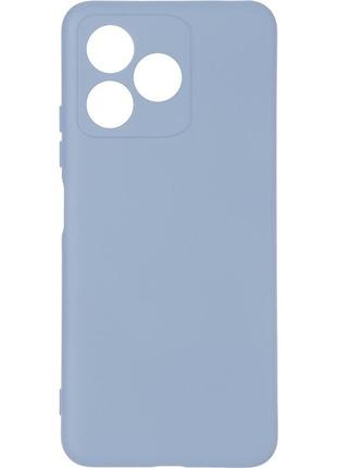 Чехол fiji full soft premium для realme c51 (rmx3830) противоударный бампер с микрофиброй grey