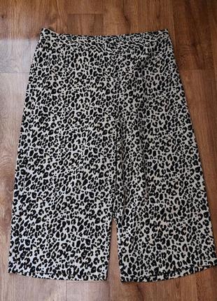 💛💛💛красивые женские леопардовые укороченные брюки, штаны, кюлоты george💛💛💛5 фото